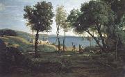 Jean Baptiste Camille  Corot Site des environs de Naple (mk11) Spain oil painting artist